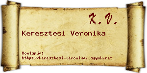 Keresztesi Veronika névjegykártya